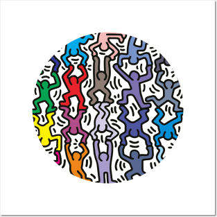 Colorful Circle People Posters and Art